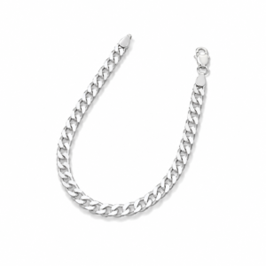 Pulseira Prateada de Elos – Design Clássico e Elegante